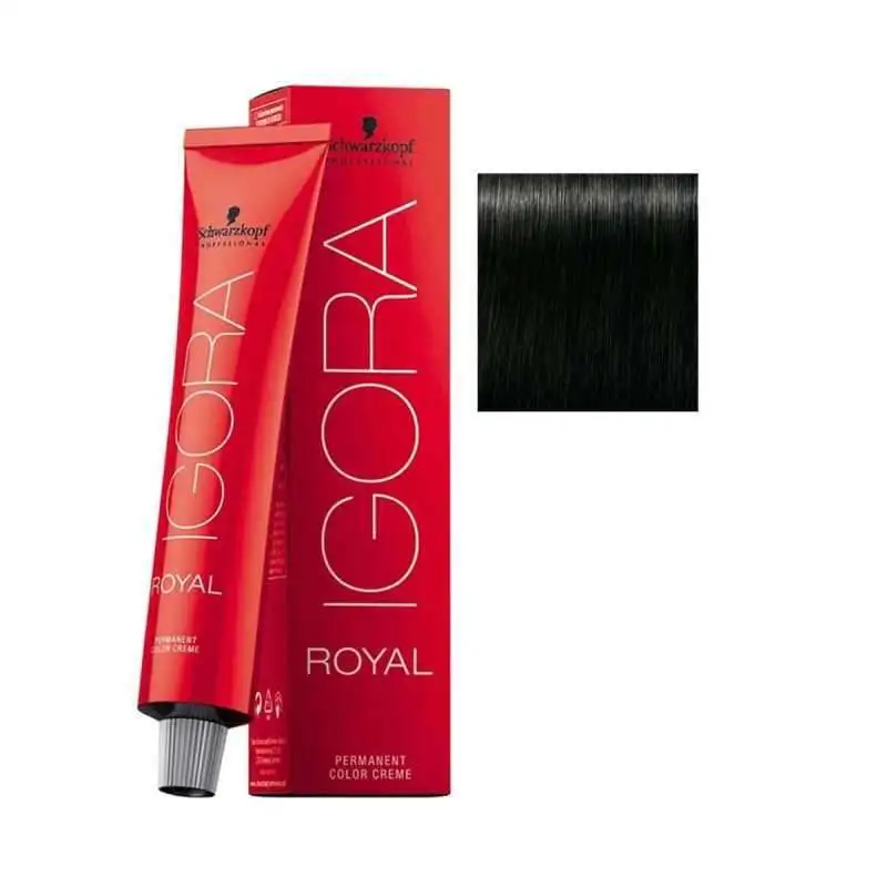 Schwarzkopf Igora Royal Colors 3-0 Koyu Kahve Saç Boyası 60 ml | Derin, Doğal Koyu Kahve Tonlarıyla Kalıcı Renk - 1
