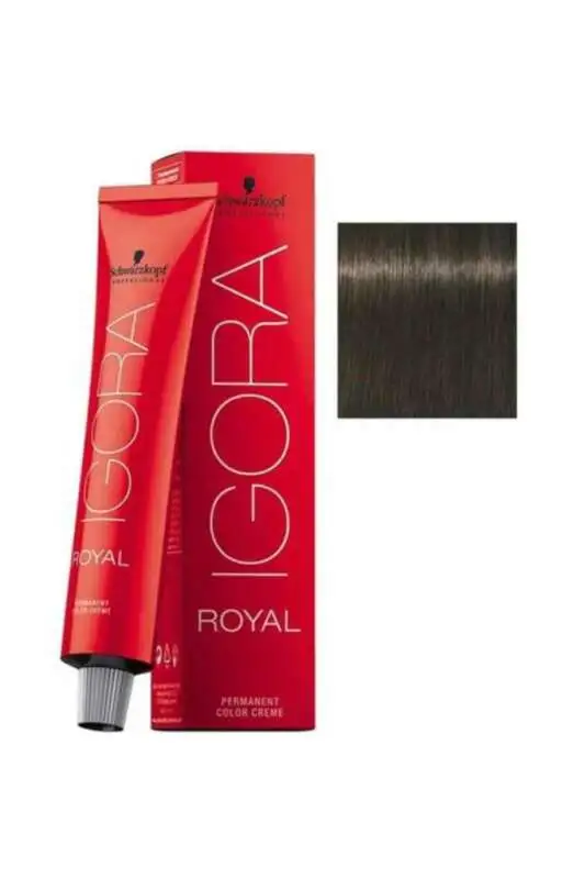 Schwarzkopf Igora Royal Colors 5-21 Açık Kahve Küllü Sandre Saç Boyası 60 ml | Soğuk Kahve Tonları, Küllü ve Sandre Etkisi - 1
