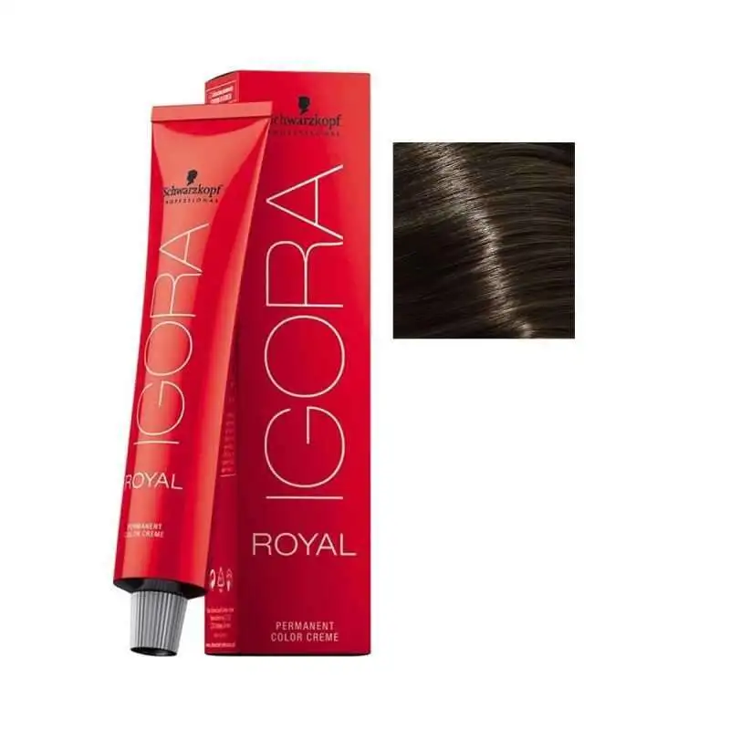 Schwarzkopf Igora Royal Colors 6-0 Koyu Kumral Saç Boyası 60 ml | Doğal ve Yoğun Koyu Kumral Renk Sonuçları - 1