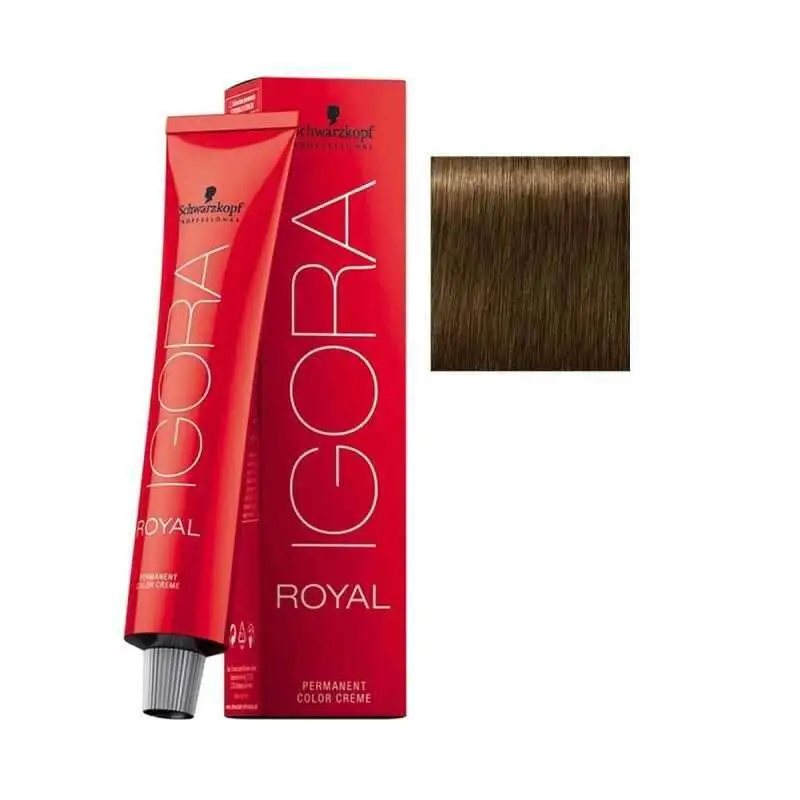 Schwarzkopf Igora Royal Colors 6-4 Koyu Kumral Bej Saç Boyası 60 ml | Doğal ve Parlak Koyu Kumral Renkler - 1
