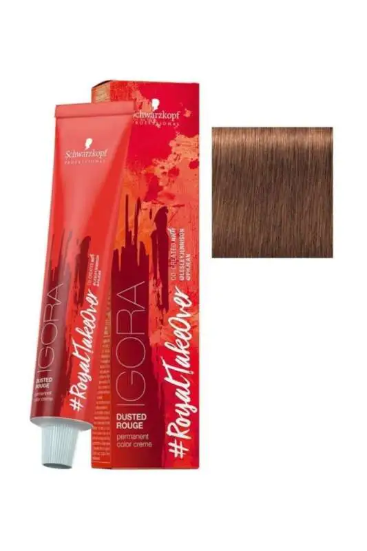 Schwarzkopf Igora Royal Dusted Rouge 7-76 Kumral Bakır Çikolata Bej Saç Boyası 60 ml | Yumuşak, Doğal Bakır Tonlarıyla Işıltılı Renkler - 1