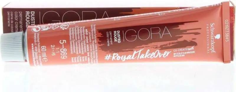 Schwarzkopf Igora Royal Take Over 5-869 Açık Kahve Kızıl Çikolata Viyole Saç Boyası 60 ml | Yoğun ve Canlı Renkler - 1