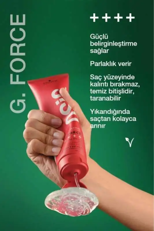 Schwarzkopf Osis+ G.Force Güçlü Tutucu Jel 150 ml | Maksimum Tutuş ve Dayanıklı Şekillendirme - 2