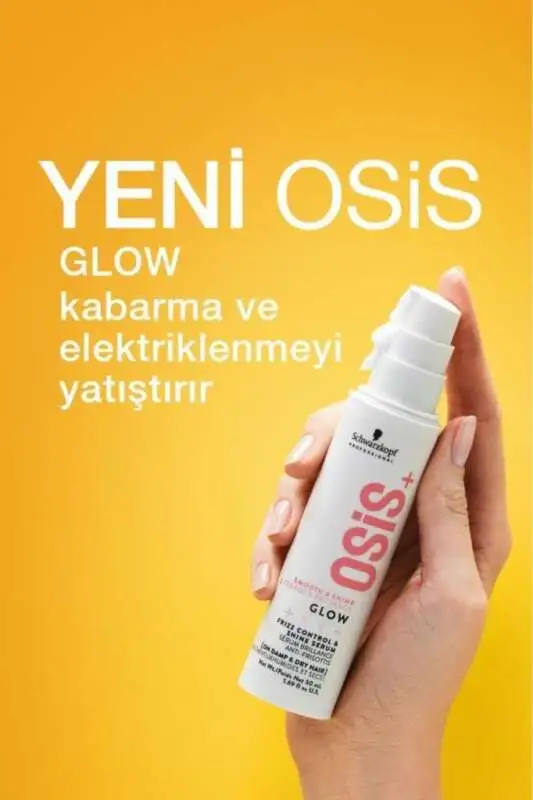 Schwarzkopf OSiS+ Glow Uçuşma Önleyici Parlaklık Serumu 50ml | Saçlara Pürüzsüzlük ve Işıltı - 3