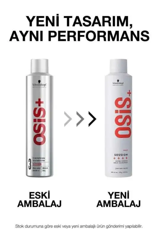 Schwarzkopf Osis+ Hold Session Extra Strong Hold Güçlü Tutuşlu Saç Şekillendirici Sprey 500 ml - 1