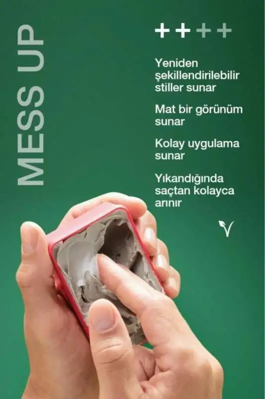 Schwarzkopf Osis+ Mess Up Texture Matte Paste 100ml | Mat ve Dokulu Saç Şekillendirme - 1
