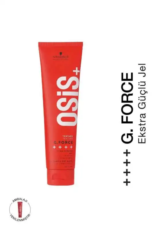 Schwarzkopf Osis+ G.Force Güçlü Tutucu Jel 150ml | Maksimum Tutuş ve Uzun Süreli Şekillendirme - 1