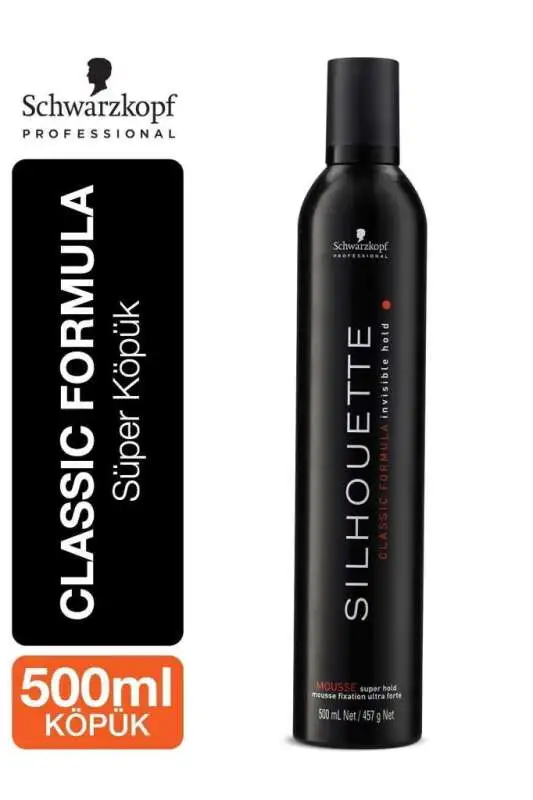 Schwarzkopf Silhouette Mousse Super Hold Saç Köpüğü 500ml | Süper Tutuş & Hacim Artırıcı - 1