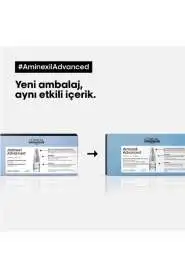 LOréal Professionnel Aminexil Advanced Saç Dökülmesine Karşı Etkili Kür 10x6 ml - Yoğun Güçlendirme & Saç Köklerini Canlandırma - 8