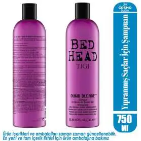 Tigi Bed Head Dumb Blonde İşlem Görmüş Saçlar için Şampuan 750 Ml - 2