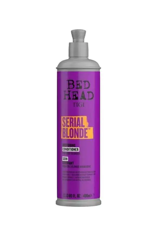 Tigi Bed Head Serial Blonde Restoring Conditioner 400 ml - Sararan ve Yıpranmış Sarı Saçlar İçin Onarıcı ve Tonlayıcı Saç Kremi - 1