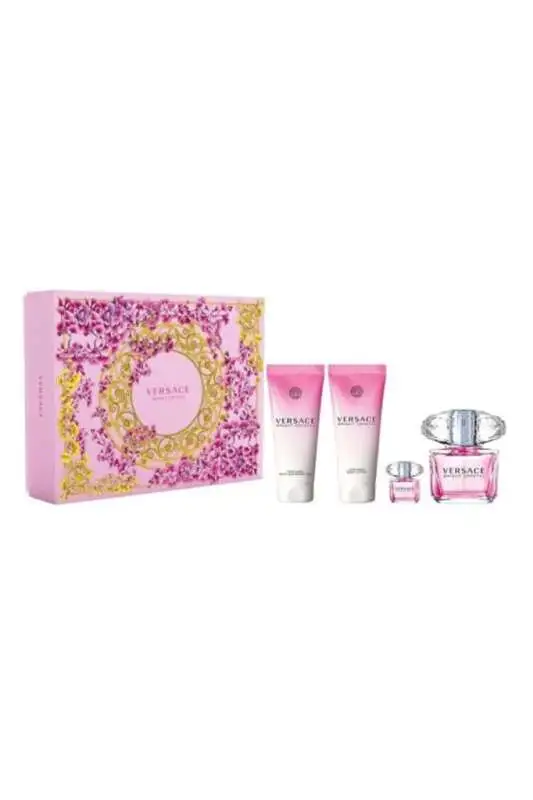 Versace Bright Crystal Edt 90 ml Kadın Parfüm Set +10 ml+Pouch - 1