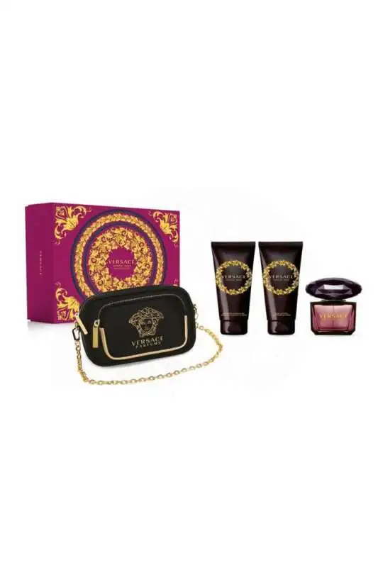 Versace Crystal Noir 90 Ml Edt Set - 1