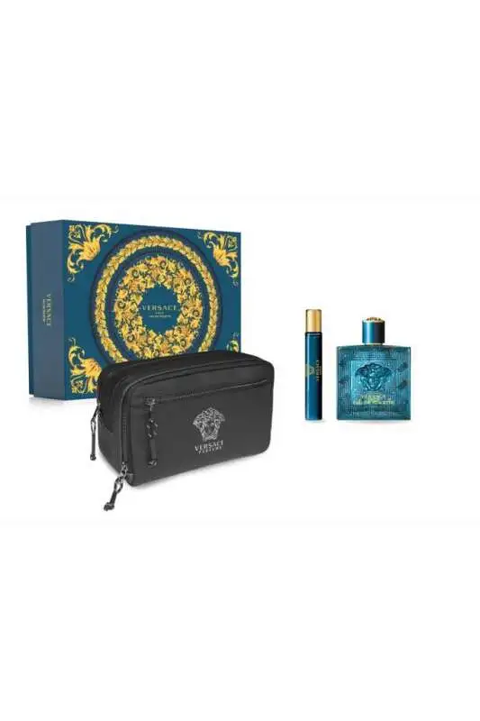 Versace Eros 100 Ml + 10 Ml Edt + Pouch Set - 1