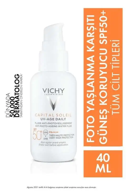 Vichy Capital Soleil UV SPF 50+ | Foto Yaşlanma Karşıtı Hafif Dokulu Güneş Kremi 40 ml - 1