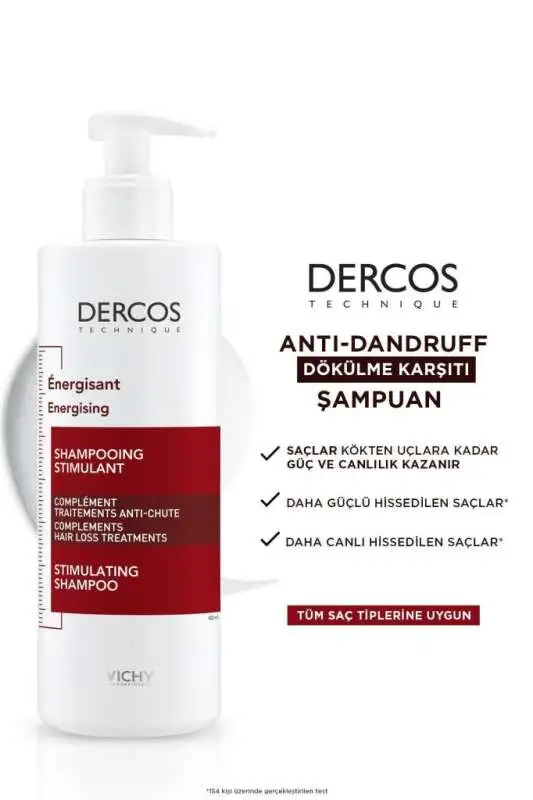 Vichy Dercos Energising Saç Dökülmesine Karşı Şampuan 400 ml - 2