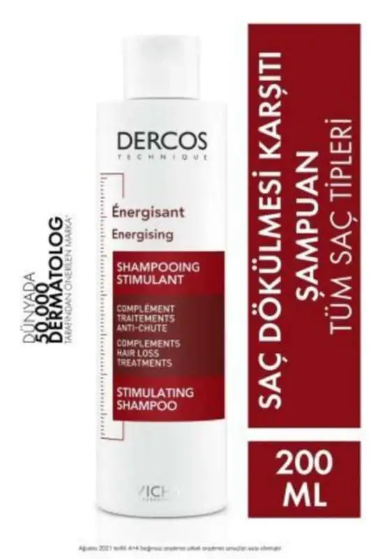 Vichy Dercos Energising Saç Dökülmesine Karşı Şampuan 200 Ml - 1