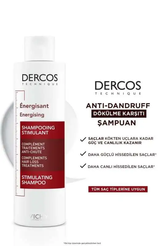 Vichy Dercos Energising Saç Dökülmesine Karşı Şampuan 200 Ml - 2