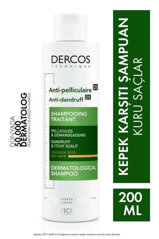 Vichy Dercos Anti Pel Gras 200 ml Yağlı Saçlar İçin Kepek Şampuanı - 1