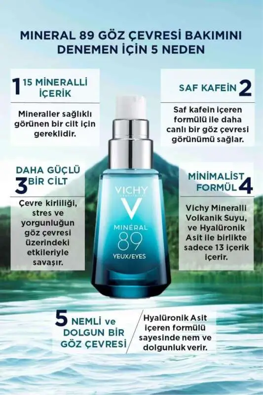 Vichy Mineral 89 Göz Çevresi Bakım Kremi 15 ML - 6