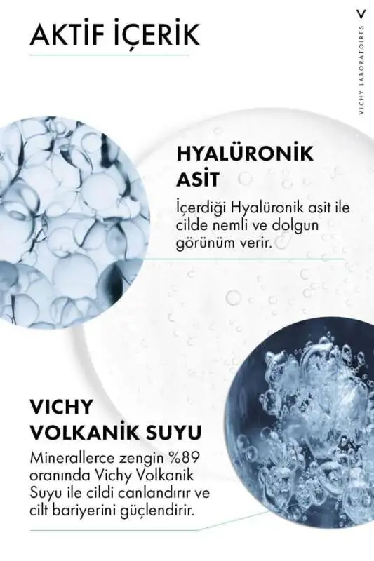 Vichy Mineral 89 Mineralizing Water + Hyaluronic Acid Yoğun Nemlendirici ve Güçlendirici Yüz Serumu 50 ml - Hassas Ciltler İçin - 4