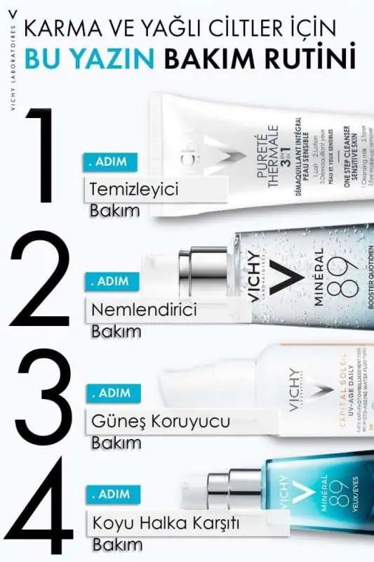 Vichy Mineral 89 Mineralizing Water + Hyaluronic Acid Yoğun Nemlendirici ve Güçlendirici Yüz Serumu 50 ml - Hassas Ciltler İçin - 7