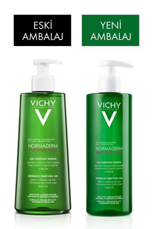 Vichy Normaderm Phytosolution Yağlı ve Hassas Ciltler için Yüz Temizleme Jeli 400 ml - 2