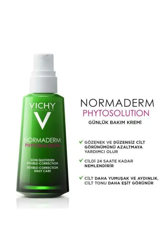 Vichy Normaderm Phytosolution Yağlı ve Akneli Ciltler İçin Günlük Nemlendirici 50 ml | Akne Karşıtı & Yağ Dengeleyici - 2