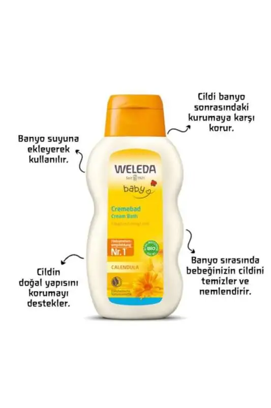 Weleda Baby Calendula Banyo Kremi 200 ml - 2