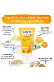Weleda Baby Calendula Weather Protection Yüz Kremi 30 ml | Bebekler İçin Koruyucu Nemlendirici Krem - 2