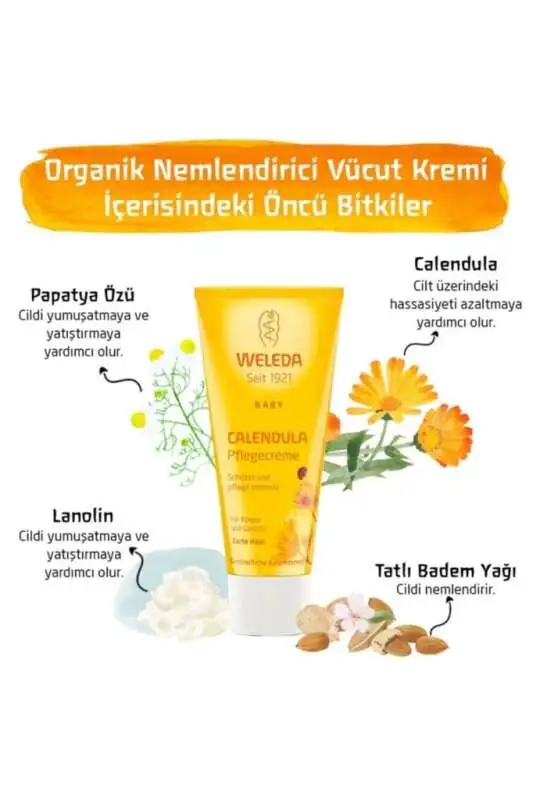 Weleda Baby Nemlendirici Vücut Kremi 75 ml | Bebekler İçin Doğal Cilt Bakımı - 2