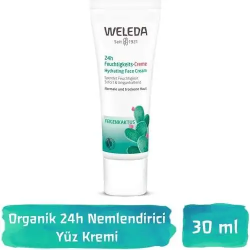 Weleda Cactus 24H Nemlendirici Yüz Kremi 30 ml | Yoğun Nemlendirme ve Canlandırıcı Bakım - 1