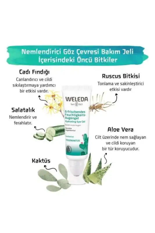 Weleda Cactus Nemlendirici Göz Çevresi Bakım Jeli 10 ml | Yorgun Gözler İçin Ferahlatıcı Bakım - 3