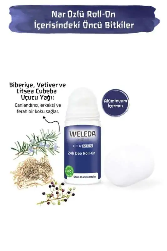 Weleda For Men Erkeklere Özel Doğal Roll-On Deodorant 50ml - 2