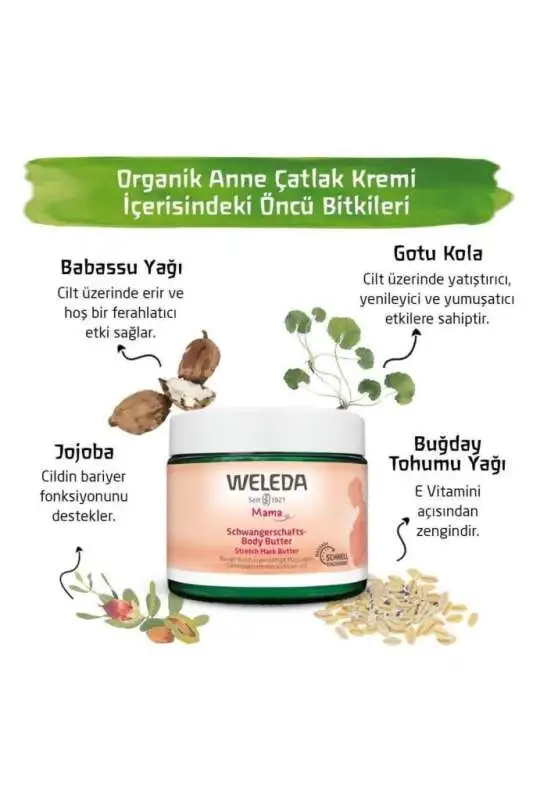 Weleda Mama Body Butter Çatlak Kremi 150 ml - 3