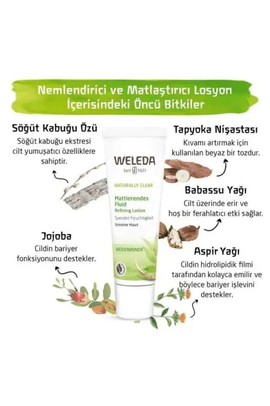 Weleda Naturally Clear Nemlendirici ve Matlaştırıcı Losyon 30 ml - 3